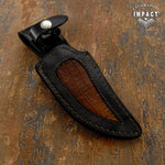 IMPACT CUTLERY RARE CUSTOM FULL TANG BUSHCRAFT SKINNING KNIFE | HORN | ENGRAVING