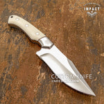 IMPACT CUTLERY RARE CUSTOM FULL TANG HUNTING BOWIE KNIFE | IVORITE HANDLE