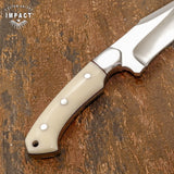 IMPACT CUTLERY RARE CUSTOM FULL TANG HUNTING BOWIE KNIFE | IVORITE HANDLE