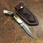 UK Folding Knife, UK Custom Folding Knife, UK Lock Back Knife, Stag Antler