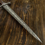 UK CUSTOM MEDIEVAL KNIGHT DAMASCUS SWORD