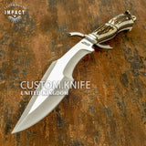 IMPACT CUTLERY FULL TANG STAG BOWIE KNIFE