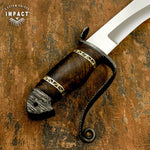 IMPACT CUTLERY CUSTOM D2 MASSIVE ART BOWIE KNIFE